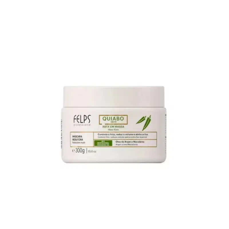 Kit Shampoo Antiresíduos 250ml + XBTX Quiabo 300g - Felps Professional.