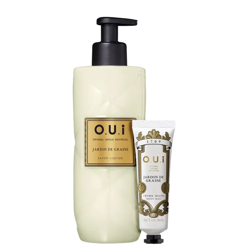 Kit O.U.i Jardin de Grasse - Sabonete Líquido 400ml + Creme Hidratante para as Mãos 30g