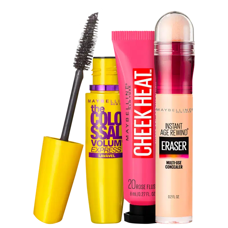 Kit Maybelline Look Radiante Rose Ivory (3 Produtos)