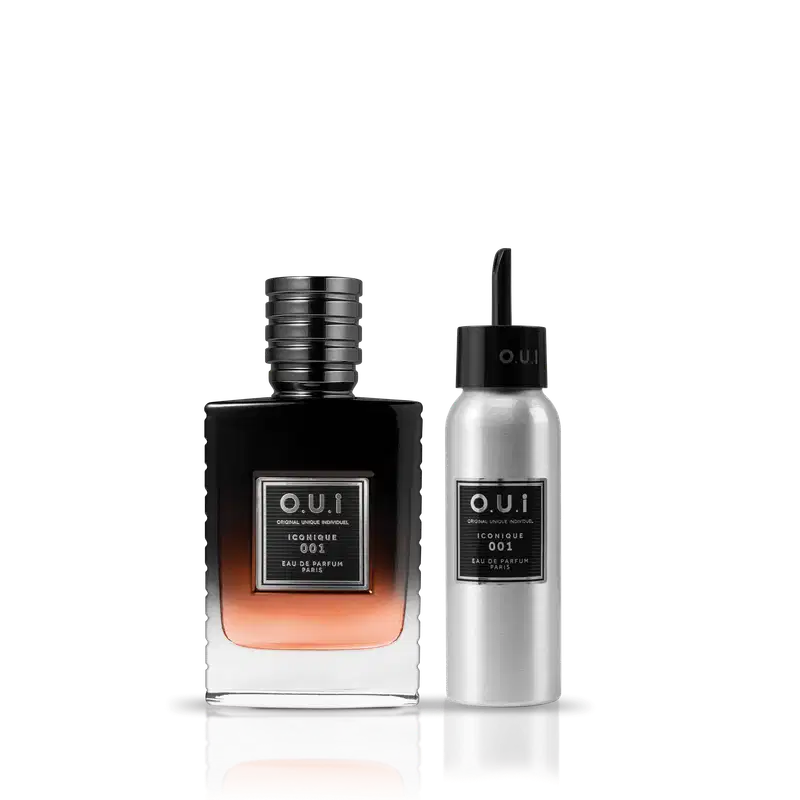 Kit O.U.i Iconique 001 Masculino - Eau de Parfum 75ml + Refil 75ml