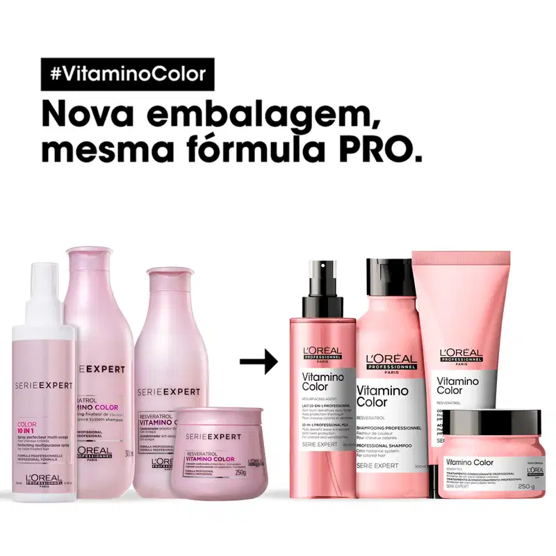 Kit L'Oréal Professionnel Serie Expert Vitamino Color Completo (4 Produtos)