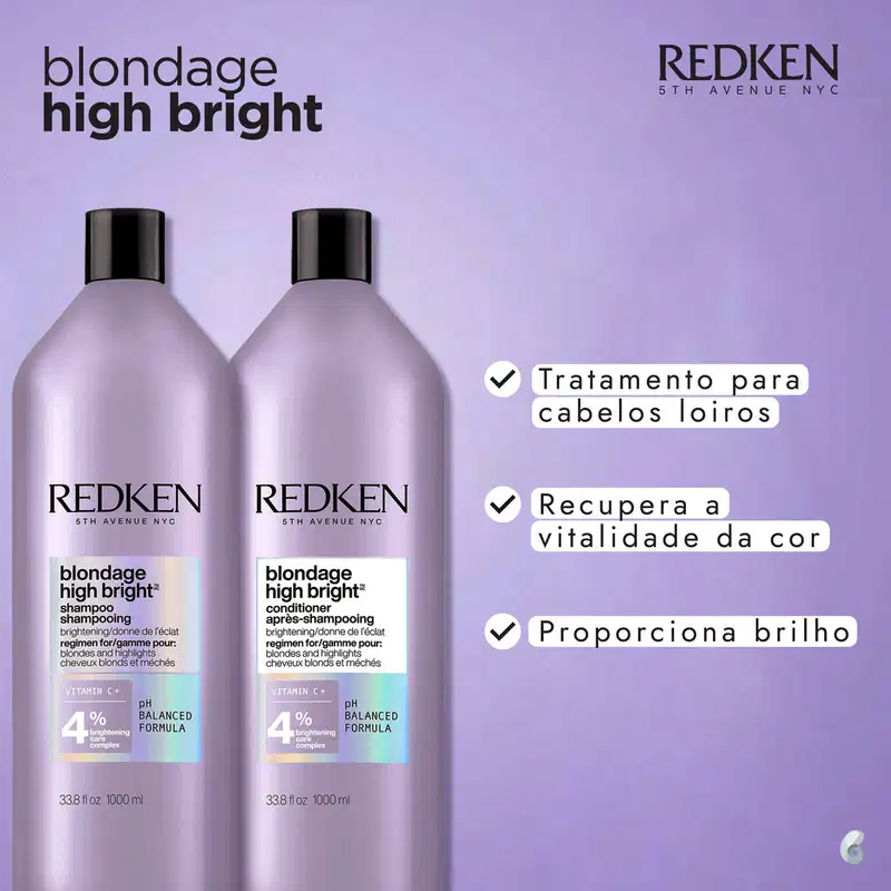 Kit Redken Blondage High Bright Duo Salon (2 Produtos)