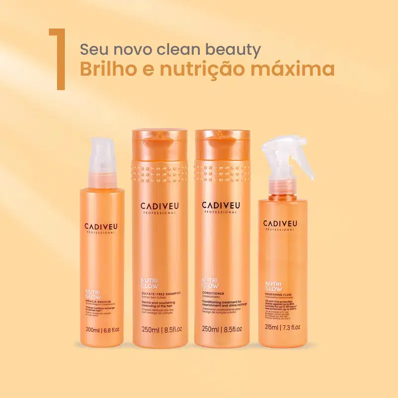 Kit Cadiveu Professional Nutri Glow Quarteto (4 Produtos)