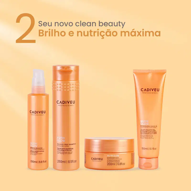 Kit Cadiveu Professional Nutri Glow Quarteto (4 Produtos)