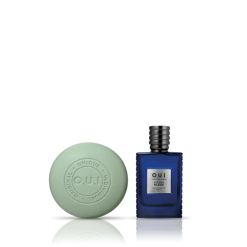 Kit O.U.i Rivière Bleue Masculino - Eau de Parfum 30ml + Sabonete de Barbear 90g
