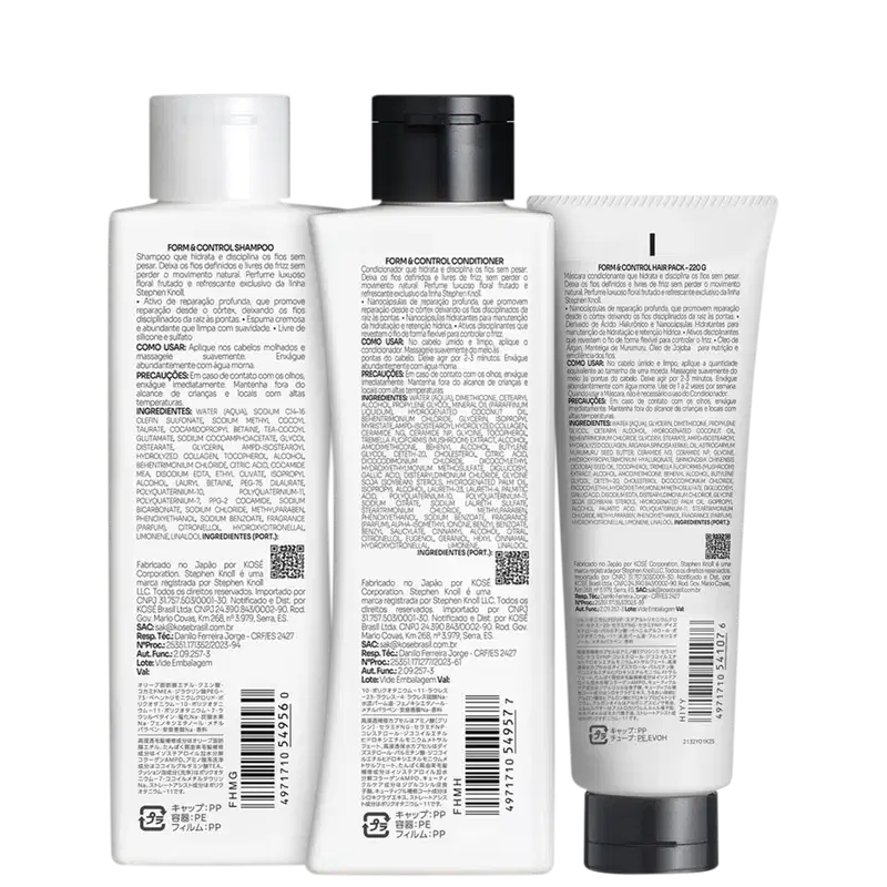 Kit  Stephen Knoll Form & Control Plus (3 Produtos)