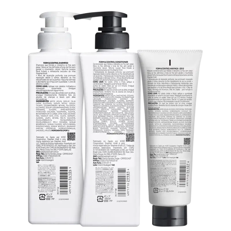 Kit  Stephen Knoll Form & Control (3 Produtos)