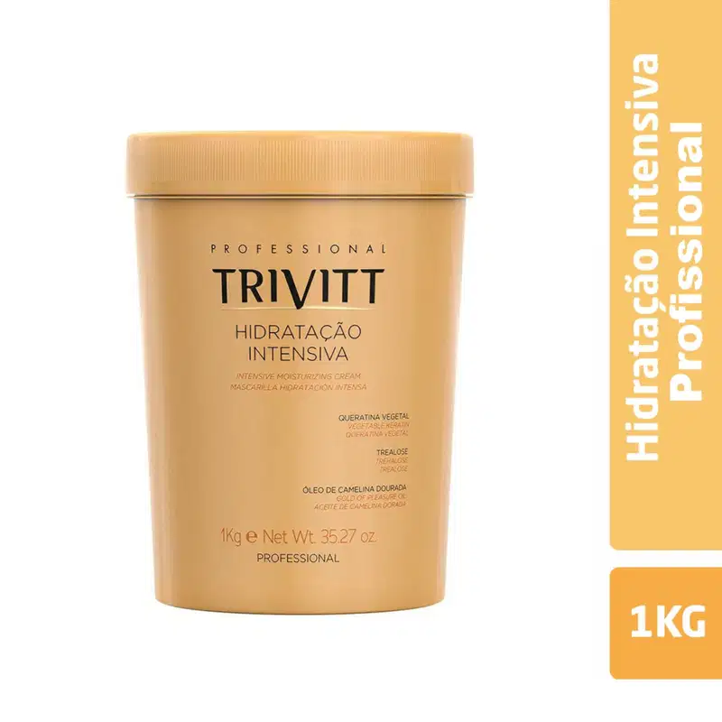 Kit Trivitt Profissional 4 Itens – Shampoo, Hidratação, Condicionador e Power Oil