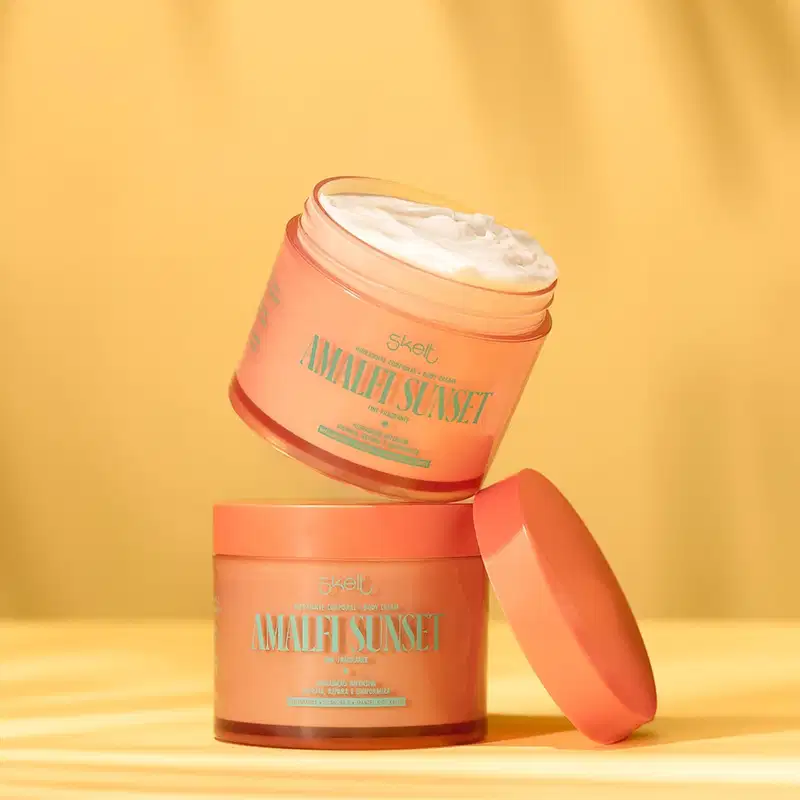 Kit Skelt Red Carpet Glow Hidratante Corporal Amalfi Sunset Mousse (2 produtos)