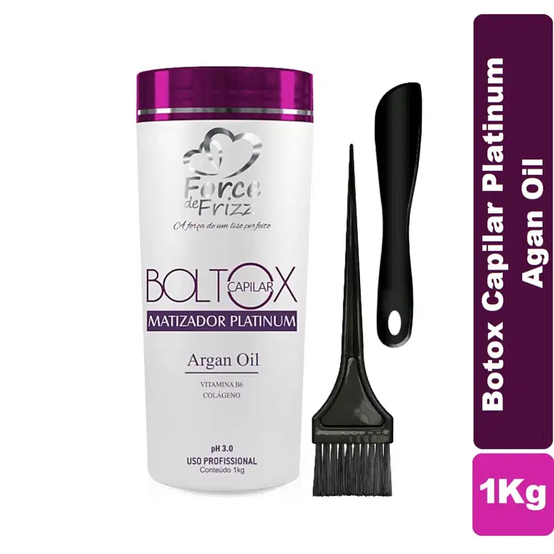 Máscara Matizadora Platinum Boltox Capilar 1Kg - Alinhamento Matização e Brilho