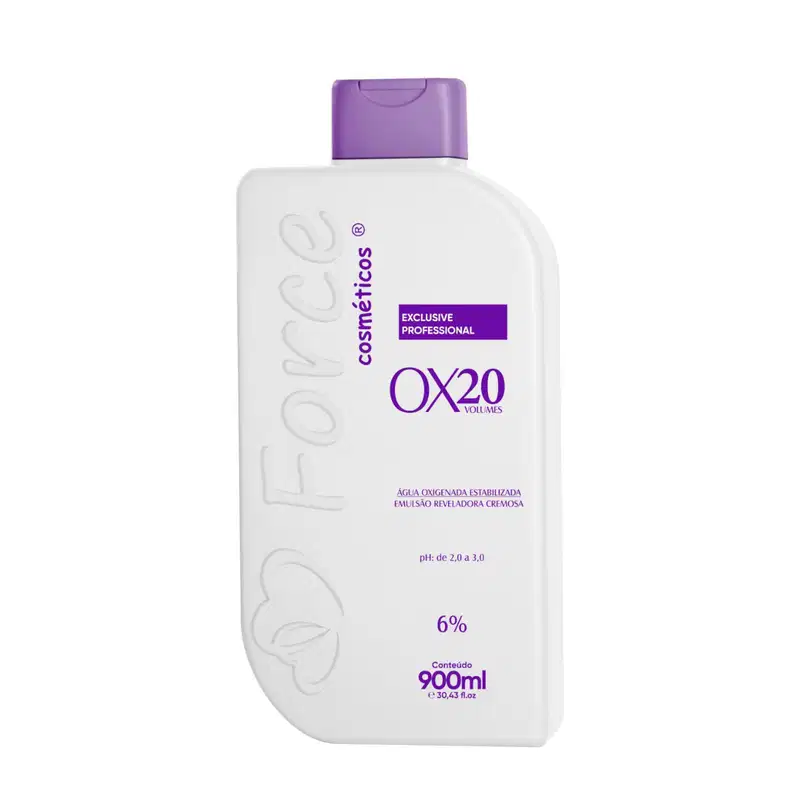 Emulsão Oxigenada Cremosa OX 20-Volume Profissional 900ml - Force Cosméticos