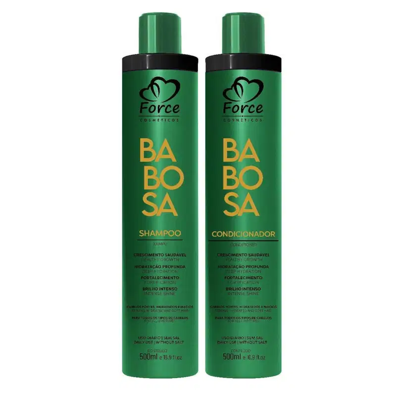 Kit Nutrição Capilar Shampoo e Condicionador Bomba de Vitaminas e Babosa 4x500ml