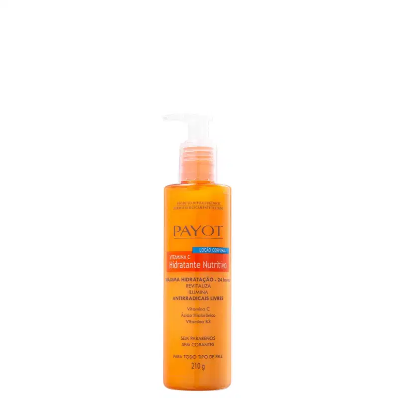 Kit Payot Complexo Vitamina C - Sérum Redutor de Linhas 30ml + Tônico Facial 220ml + Loção Hidratante Corporal 210g (3 Produtos)