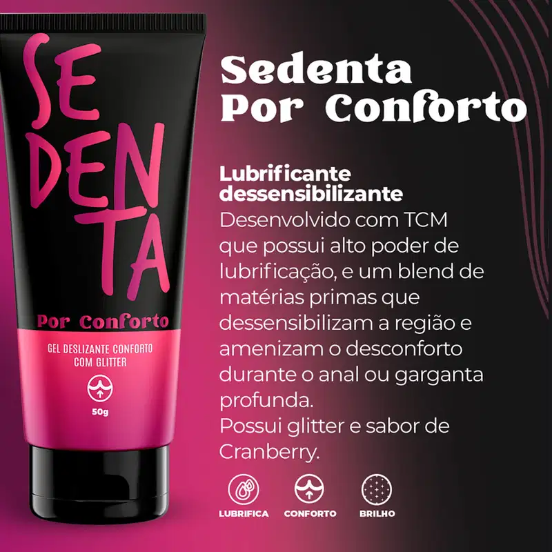 Pepper Blend Sedenta Por Conforto Dessensibilizante Anal - Gel Lubrificante Íntimo 50g