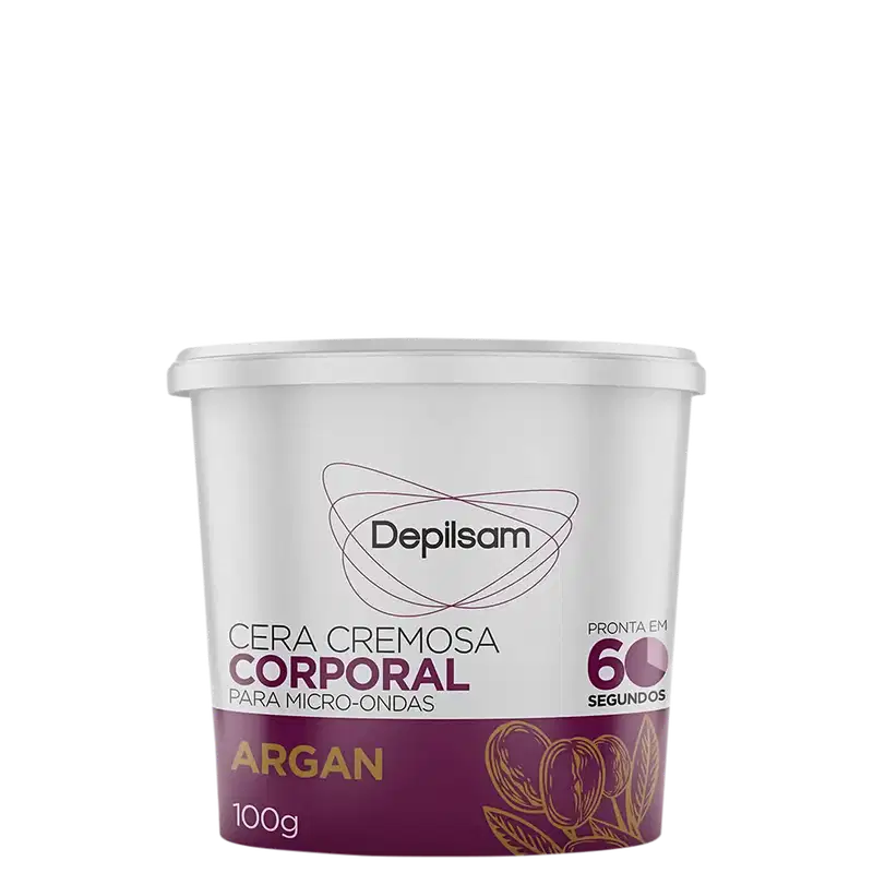 Depilsam Argan - Cera Depilatória para Micro-Ondas 100g