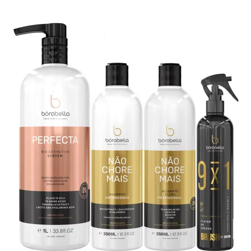 Borabella Perfecta 1L + Kit Não Chore Mais 2x350ml + Fluido