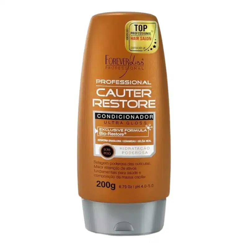 Kit Forever Liss Cauter Restore Home Care e Pente Beauty
