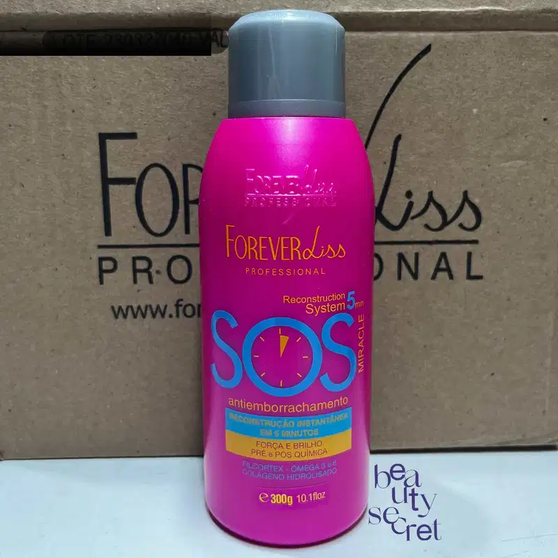 Kit Forever Liss Sos Modelador Xo Frizz Pente Beauty Secret
