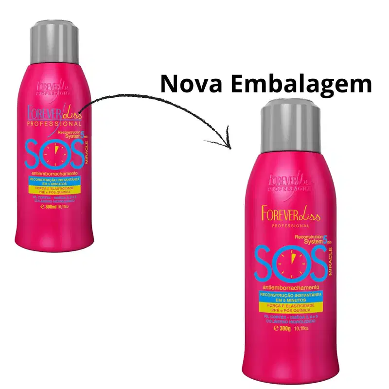 Kit Sos Reconstrutor Forever Liss 4 Unidades De 300ml Cada