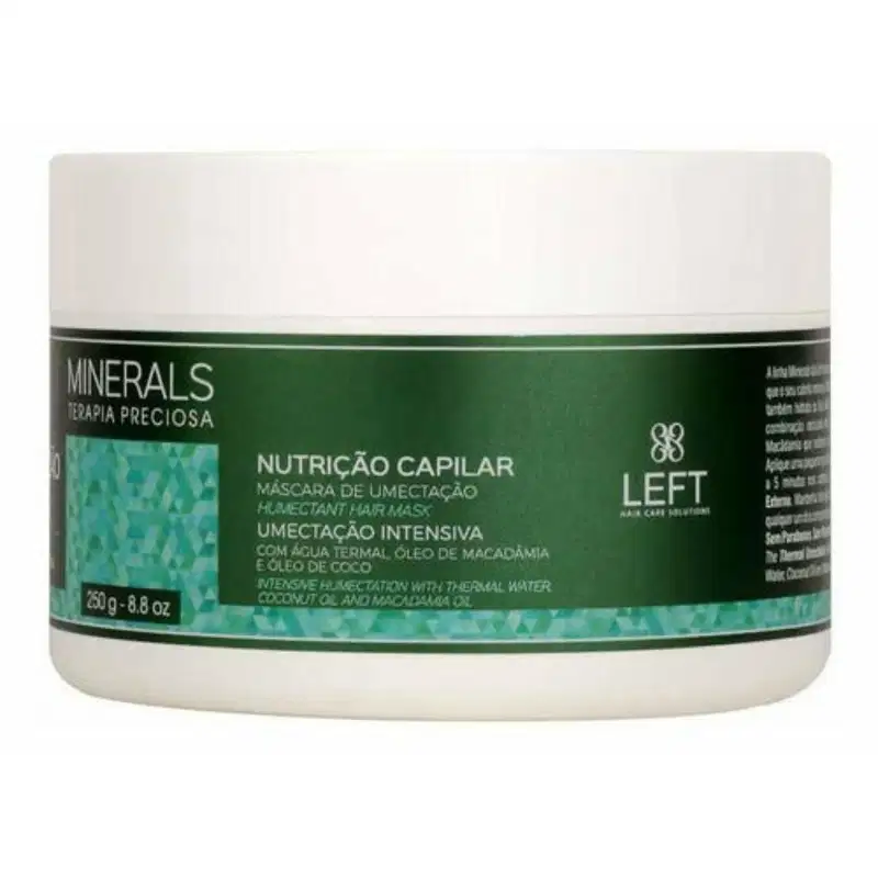 Left Cosméticos Minerals Terapia Preciosa Umectação Termal - Máscara de Nutrição Capilar 250g