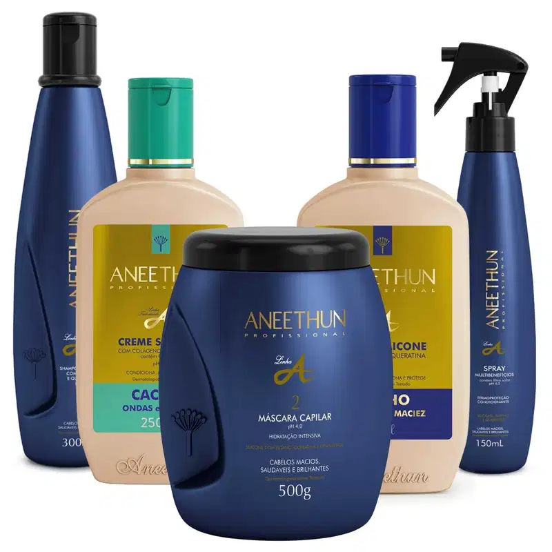 Kit Linha A Completo Aneethun Hidratação Imediata Revitaliza