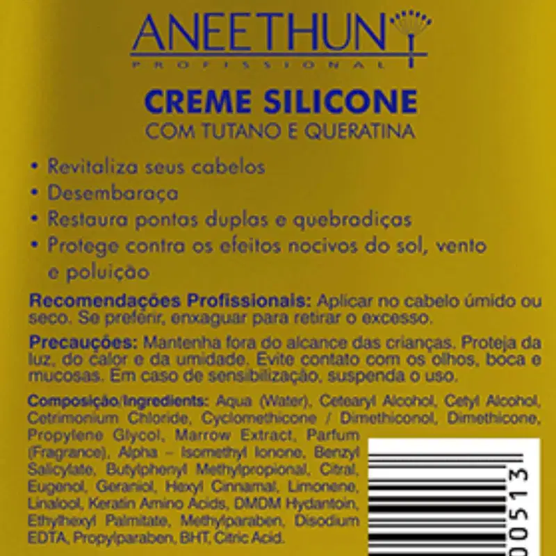 Kit Creme De Silicone Aneethun Linha A 250ml Cada 3 Unidades
