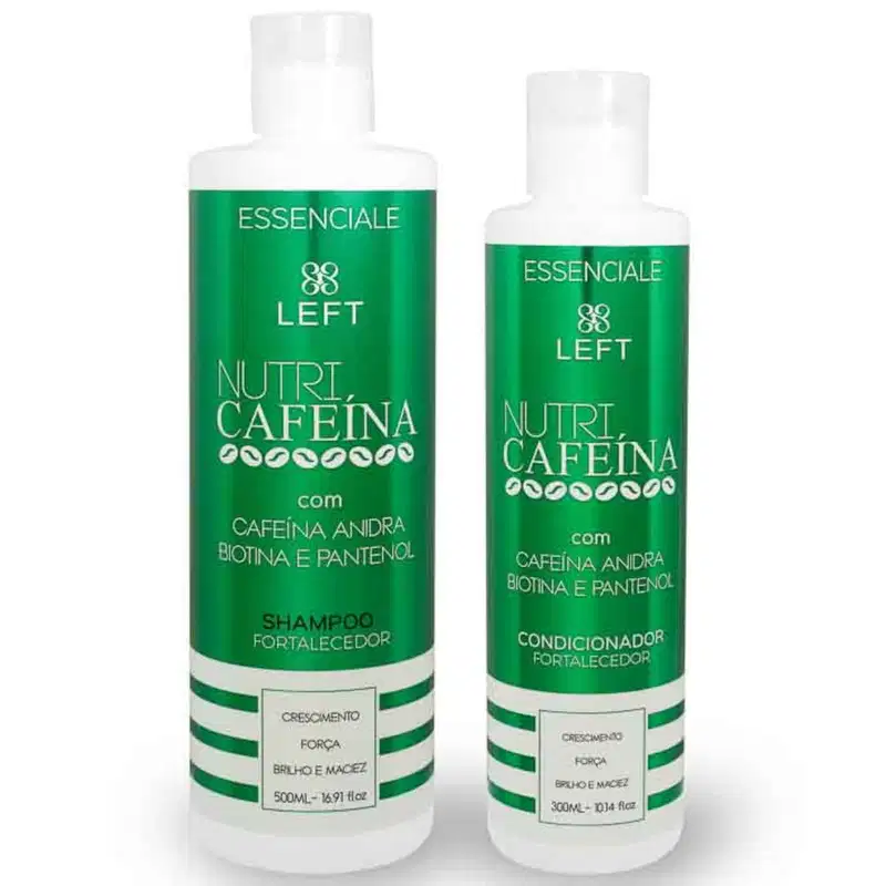 Shampoo 500ml + Condicionador 300ml Nutri Cafeína Mini Pack Essenciale