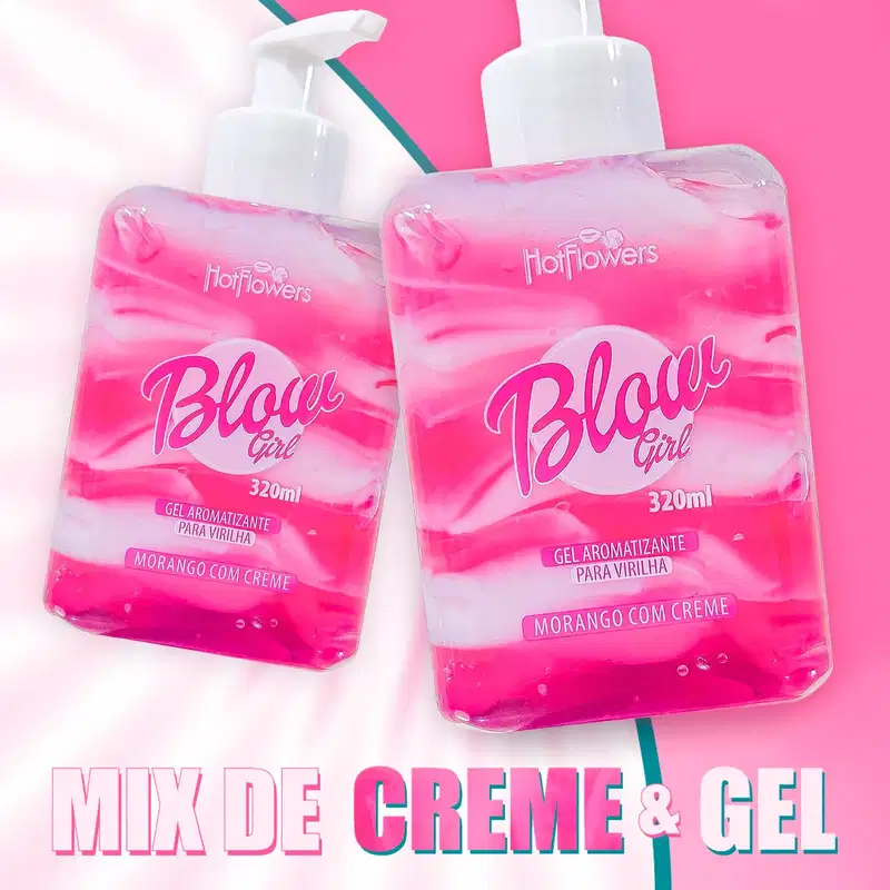 A imagem mostra duas embalagens do produto e texto destaca: mix de creme & gel.