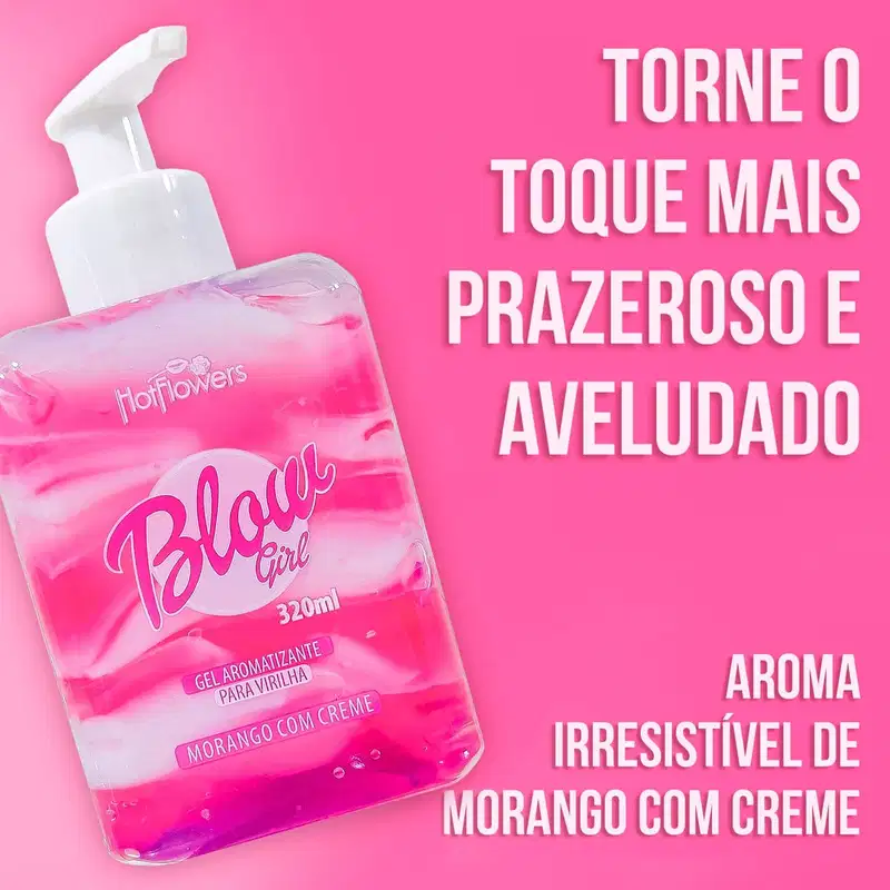 A imagem mostra o creme e texto destaca benefícios como: torne o toque mais prazeroso e aveludado.