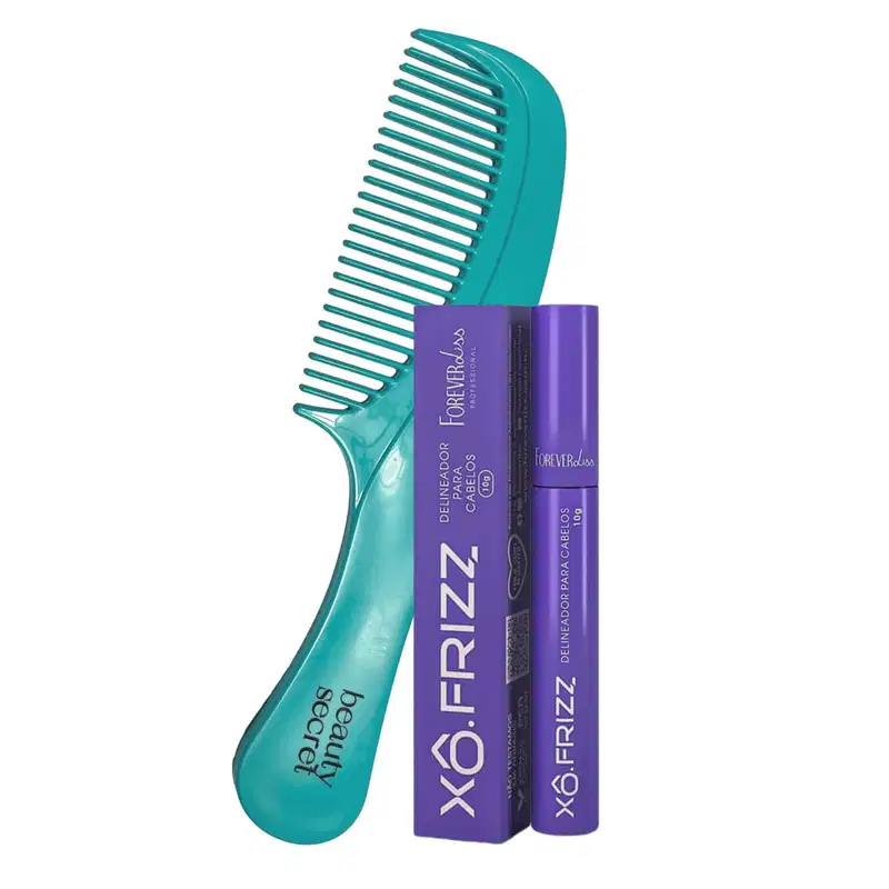 Kit Modelador De Fios Forever Liss Xô Frizz 10g Pente Beauty