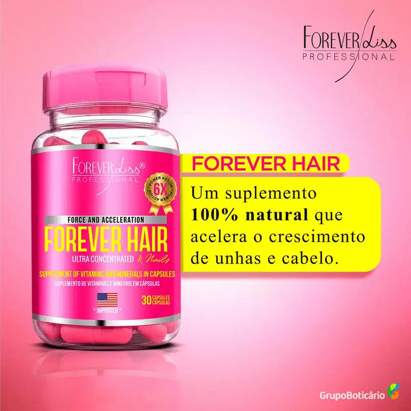Forever Liss Professional Forever Hair - Suplemento Vitamínico (30 Cápsulas)