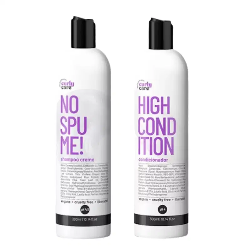 Curly Care, Kit No Spume Shampoo Creme e High Condidition 2x300ml