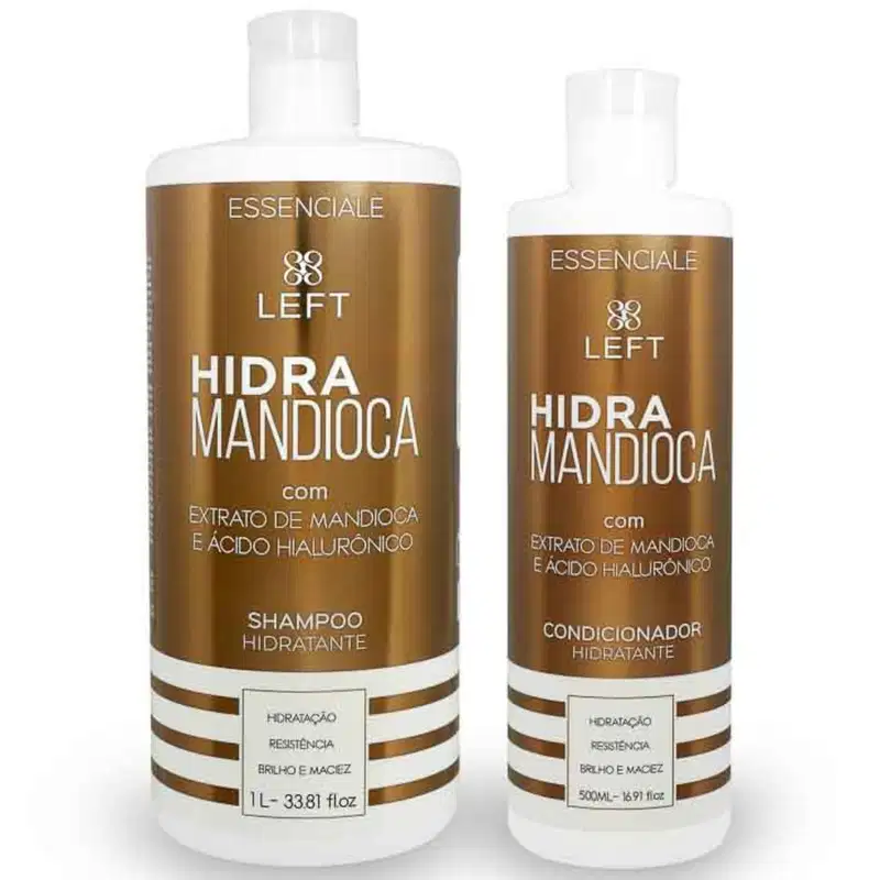 Kit Hidra Mandioca Shampoo 1lt + Condicionador 500ml Pack Essenciale