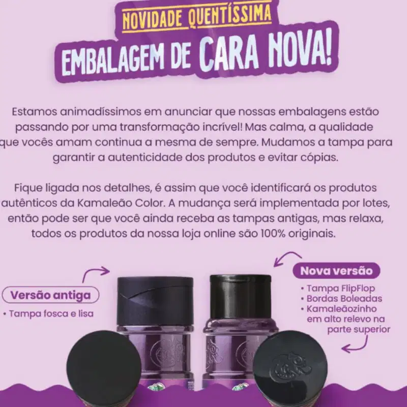 Máscara Pigmentante Kamaleão Color Jubarte, 100ml.