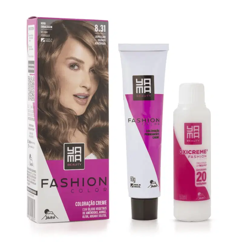 Yamá Beauty Care Fashion Color 8.31 Louro Claro Dourado Acizentado - Coloração