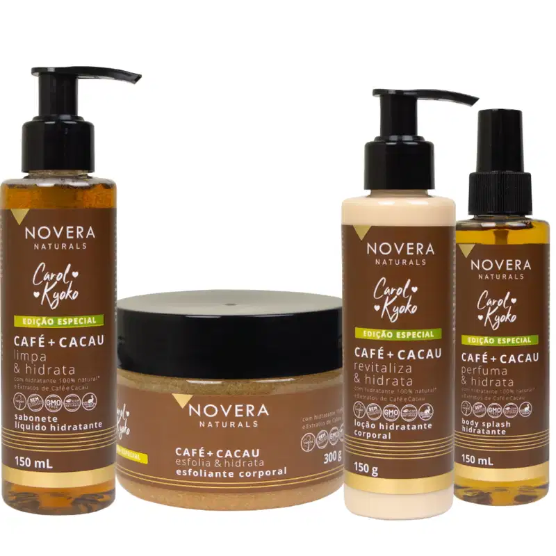 Left Cosméticos Novera Naturals Carol Kyoko Café + Cacau - Loção Hidratante 150g