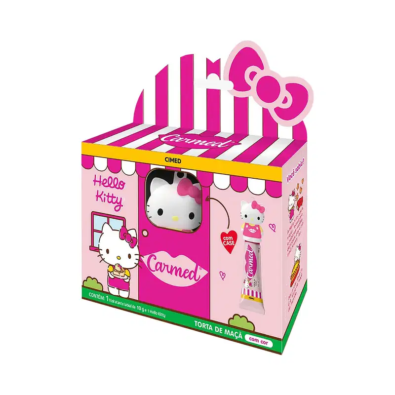Caixa com ilustração da Hello Kitty