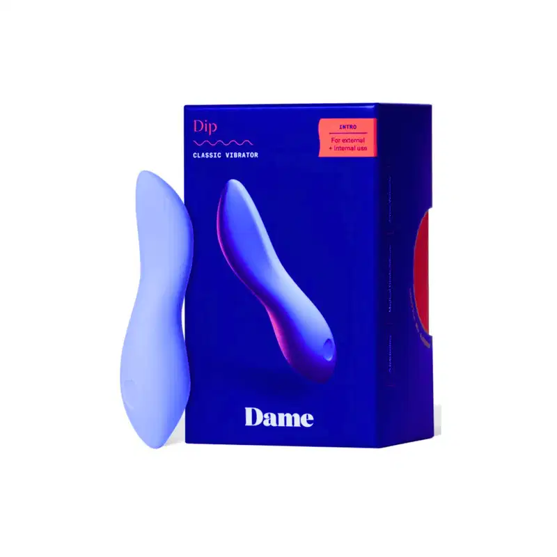 Dip Vibrador em Silicone Aveludado Dame - Lilás