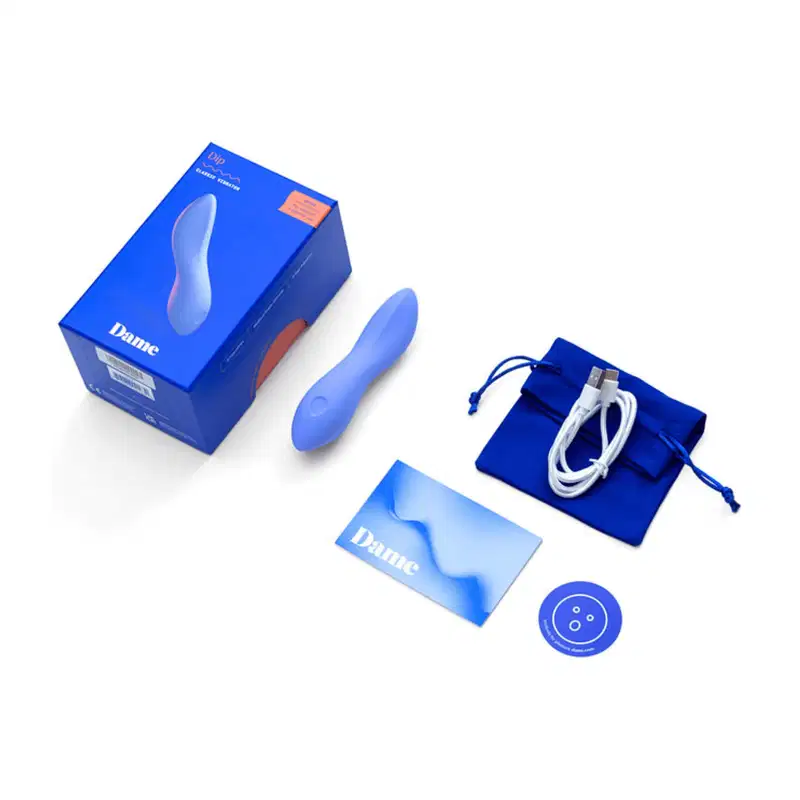 Dip Vibrador em Silicone Aveludado Dame - Lilás