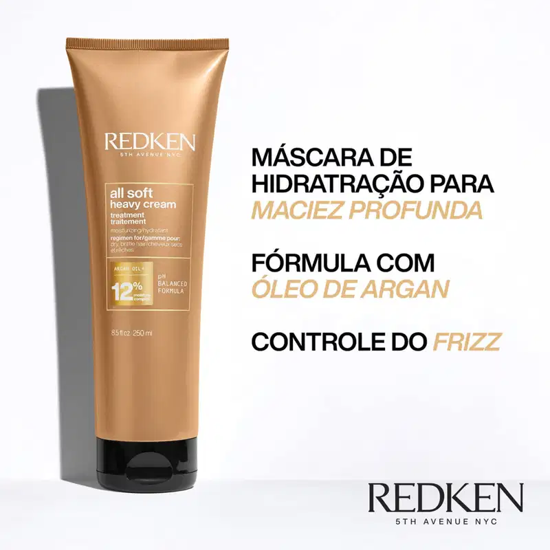 Kit Redken All Soft Máscara e Óleo Capilar (2 produtos)
