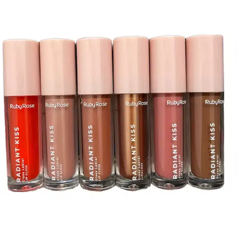Gloss Labial Radiant Kiss Ruby Rose Linha Rosa Cor RK40
