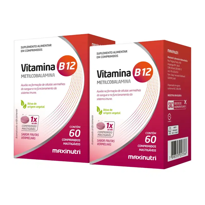 Kit C2 Vitamina B12 Metilcobalamina Energia - Maxinutri
