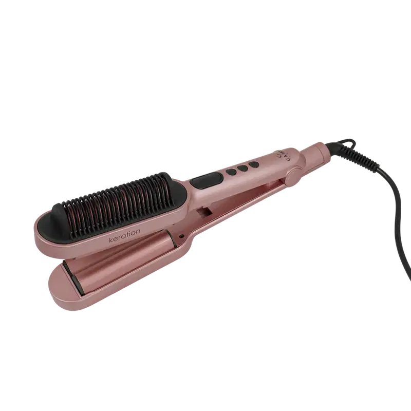 GA.MA Italy Kit Secador Keration 4D E Prancha Waver & Brush Keration Bivolt