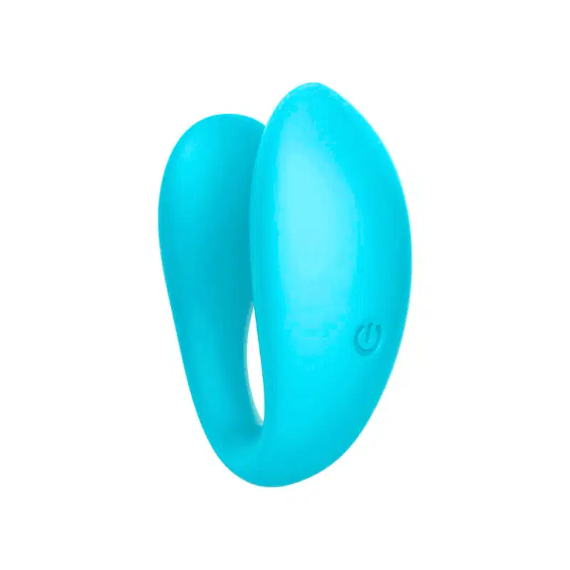 Sincronia Vibrador de Casal Recarregável com 9 Modos de Vibração - Azul