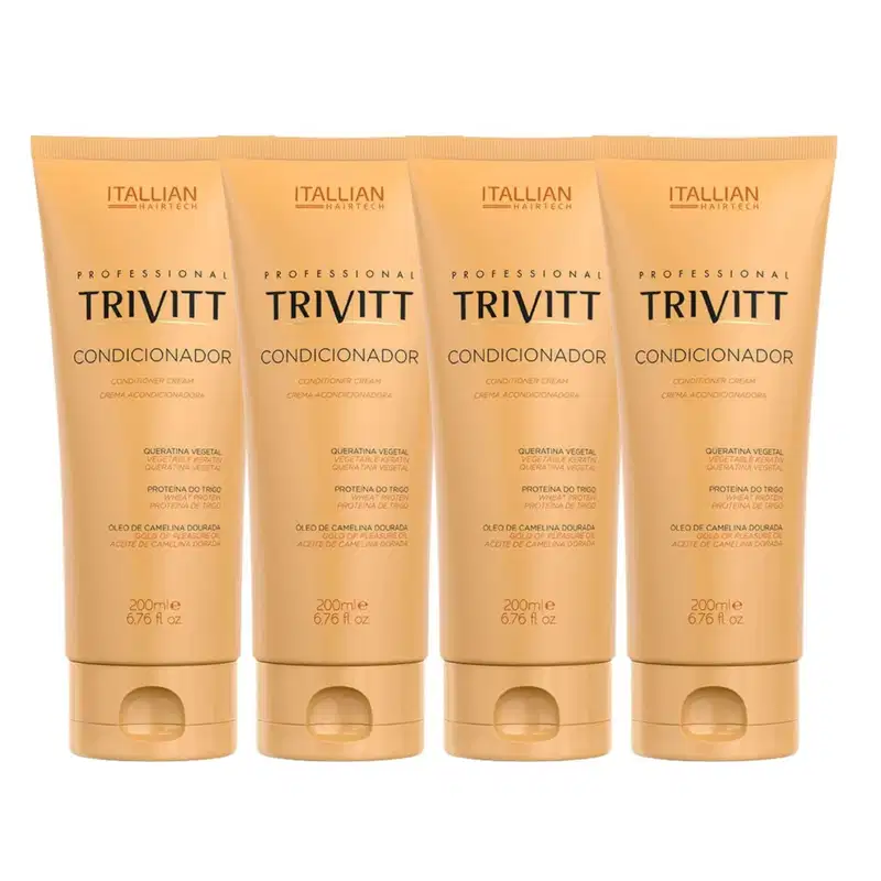 Kit Shampoo Trivitt Hidratante 1L + 4 Condicionador 200ml