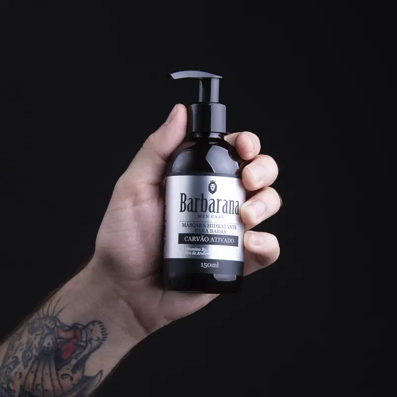 Barbarana com Carvão Ativado - Máscara Hidratante para Barba 150ml