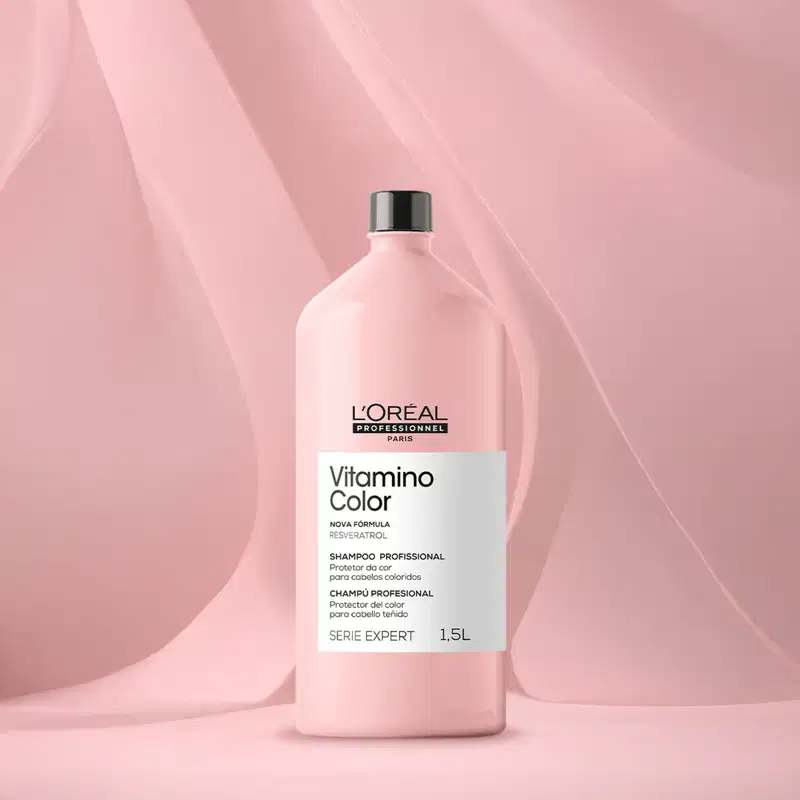 Kit L'Oréal Professionnel Expert Vitamino Color Resveratrol Salon Basic, 3 produtos.
