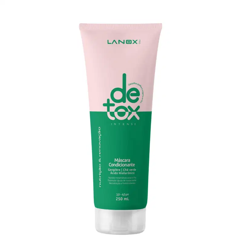 Máscara Condicionante Detox Nutrição e Renovação 250ml Lanox