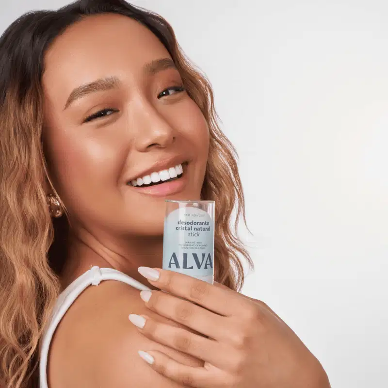 Alva Sem Perfume - Desodorante Cristal Stick 120g