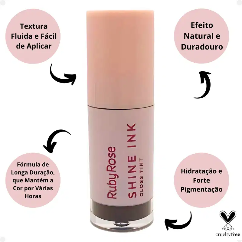 Gloss Tint Ruby Rose Shine Ink SI30 Hb-L6600-3